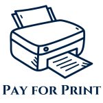 Pay for Print with icon of printer