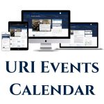 URI Events Calendar with image of multiple devices displaying the calendar