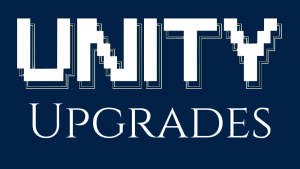 Unity Upgrades on dark blue background
