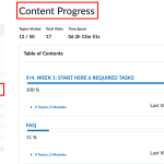 Screenshot for Content Progress