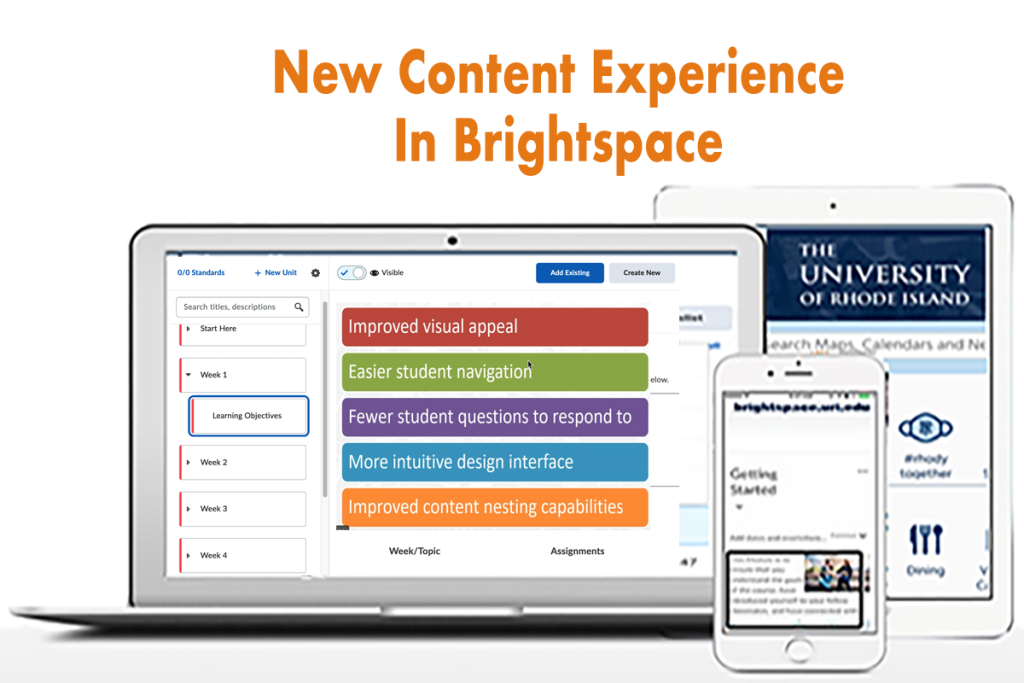 Brightspace New Content Experience