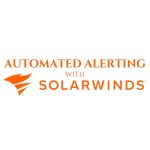 solarwinds logo that says automated alerting with solarwinds